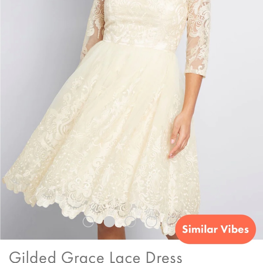 Champagne lace dress